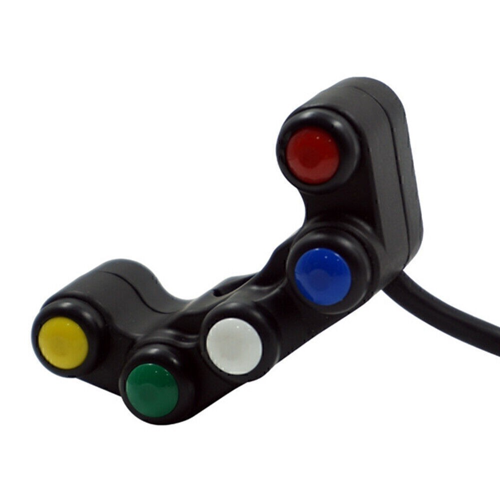 7/8″ 22mm Universal Handlebar Switch 5 button Array Switches Plastic Motorcycle