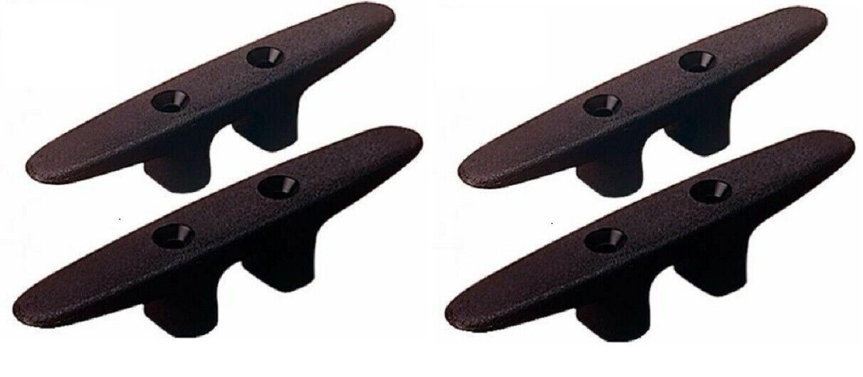 BRAND NEW 6″ Cleats Black Boat Marine Yacht Dock Heavy Duty BRAND NEW