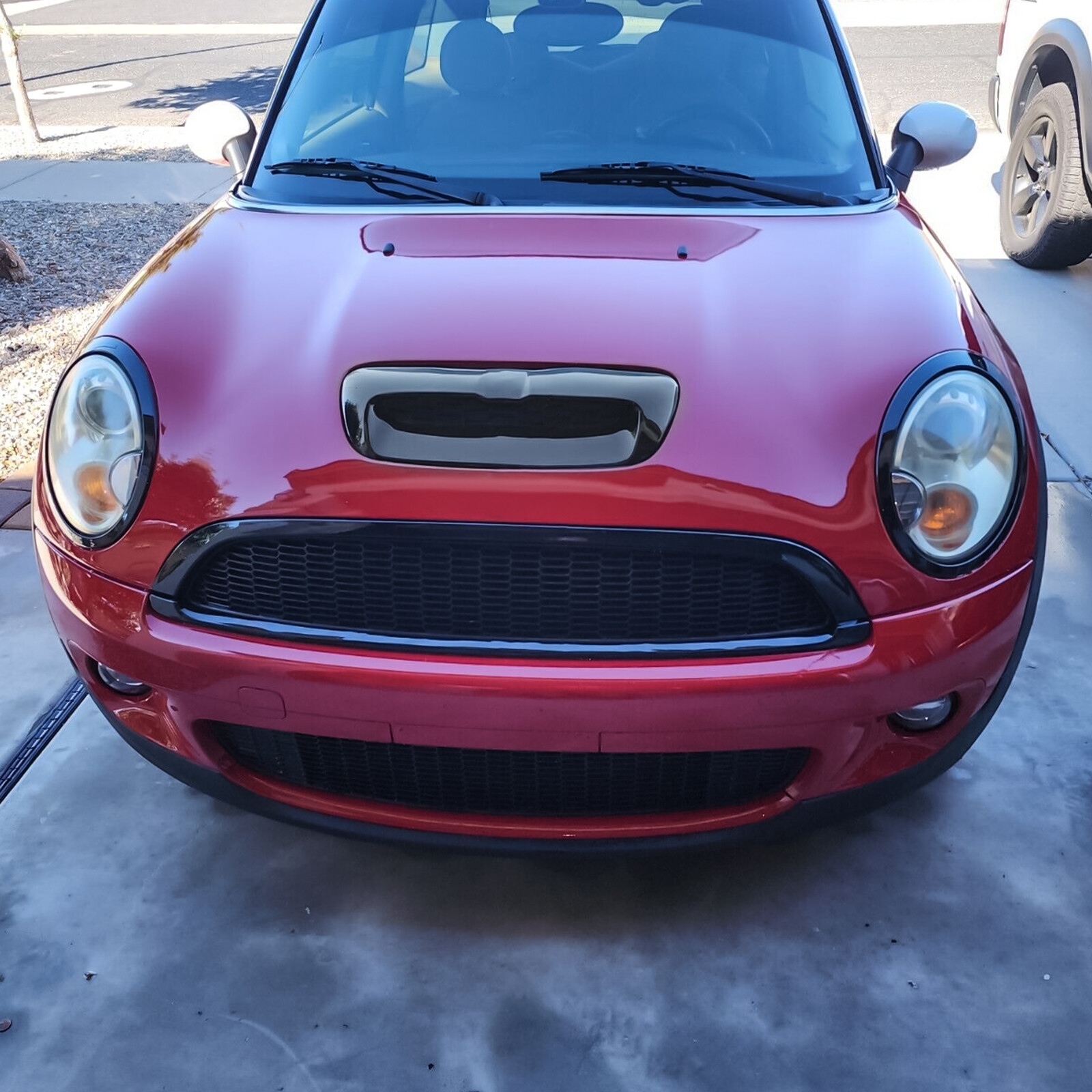 Painted Hood Vent Scoop For MINI COOPER R57 R58 R56 R55 R59 S Bonnet 2007-2014