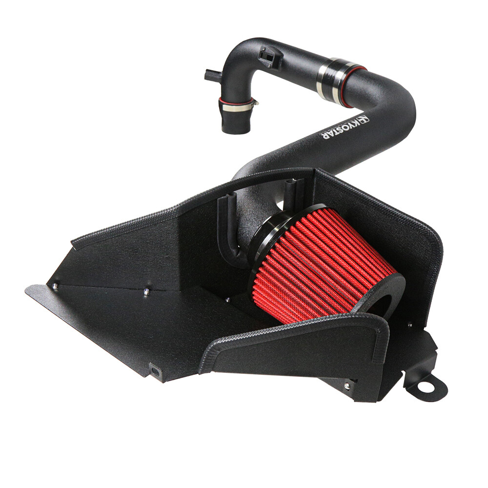 Black Air Intake System For 2.0T FSI EA113 MK5 GTI/GLI MK6 MK2 SEAT Golf R Audi