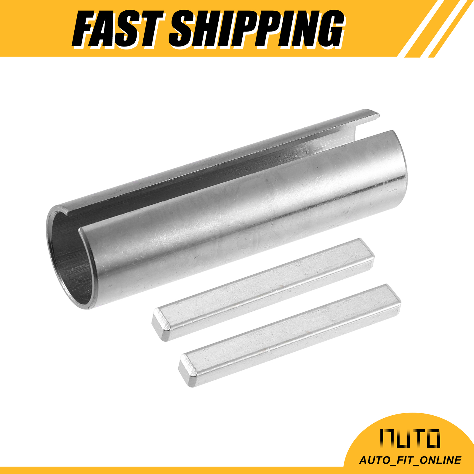 Single 3/4″ to 7/8″ Pulley Crank Shaft Sleeve Adapter with Step Key Universal
