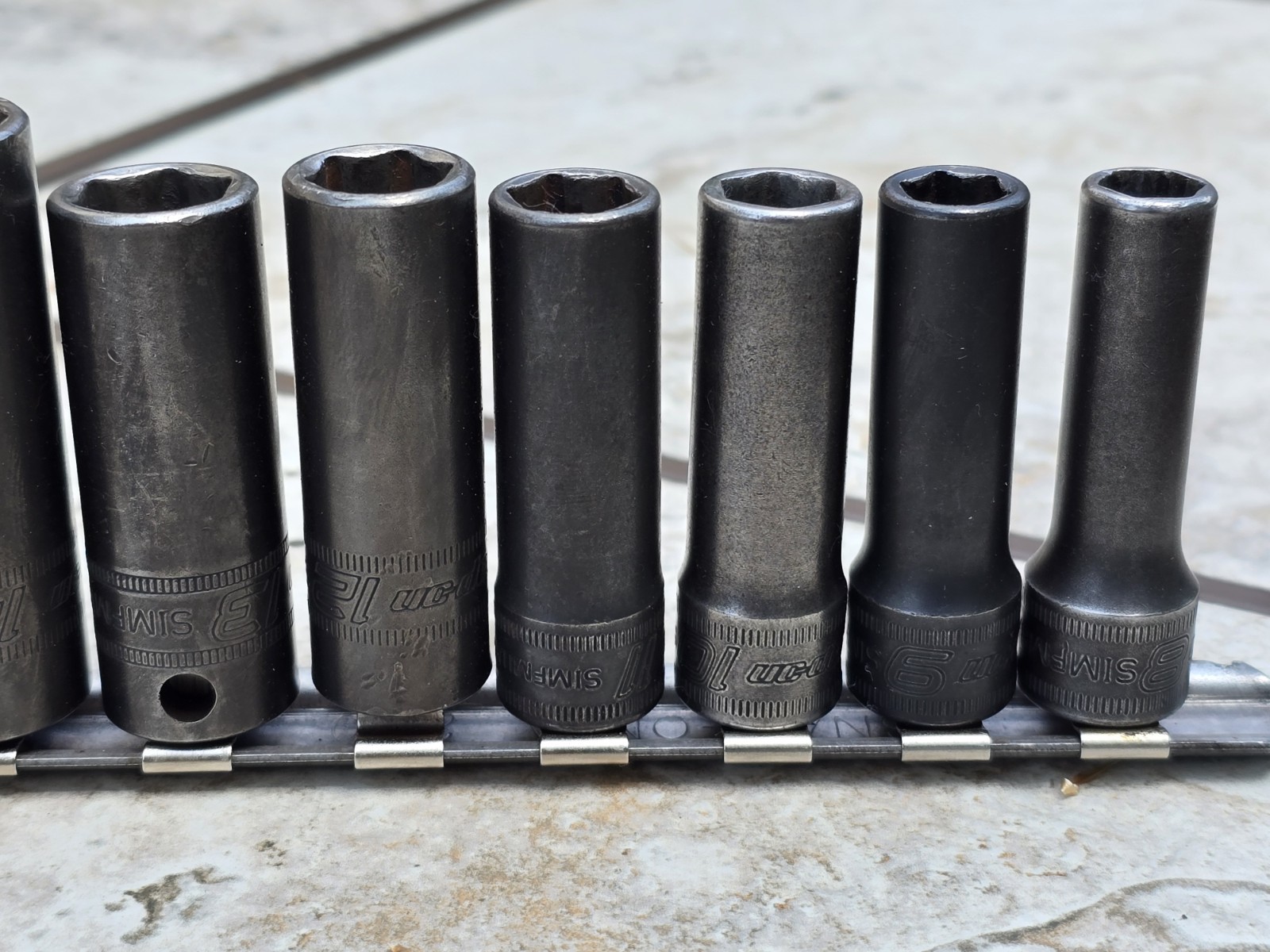 Snap-on 14pc 3/8″ Flank Drive Deep Metric Impact Socket Set 6pt 8-19, 21 & 24mm