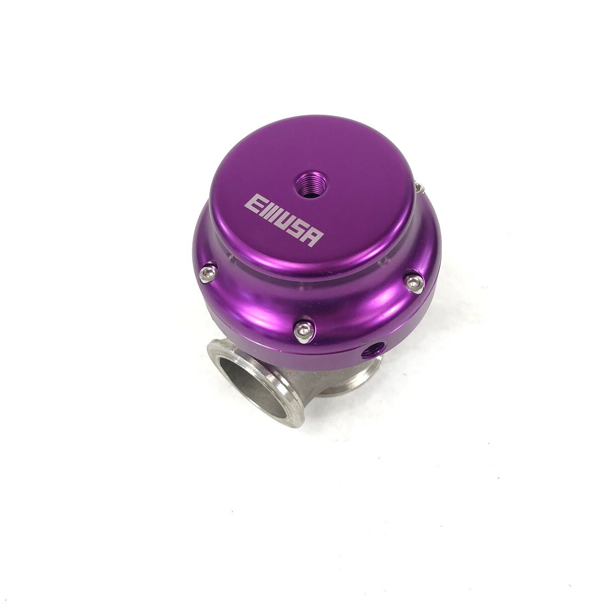 Adjustable Universal 38mm V-Band External Turbo Wastegate w/Elbow Adapter Purple