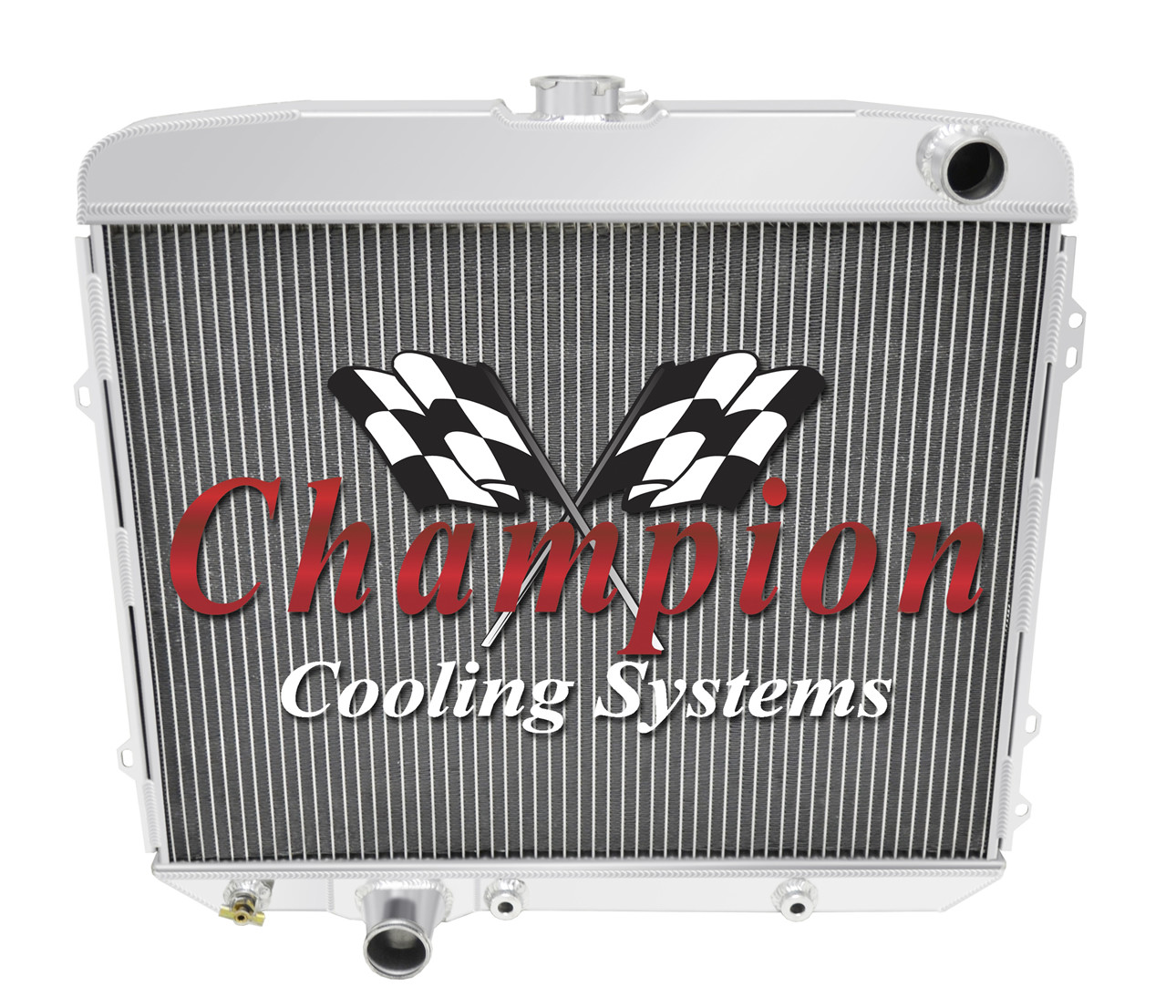 Jamn Champion 3 Row All Aluminum Radiator for 1967 Ford Custom V8 Engine #CC67GL