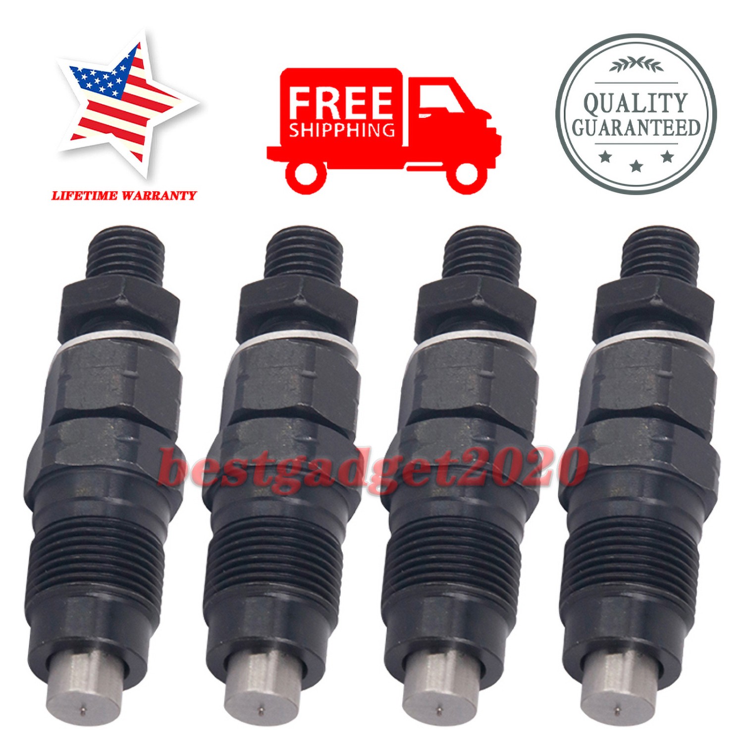 252-1446 4Pcs Fuel Injector For Caterpillar 216 257 Loader 302.5 303.5 Excavator