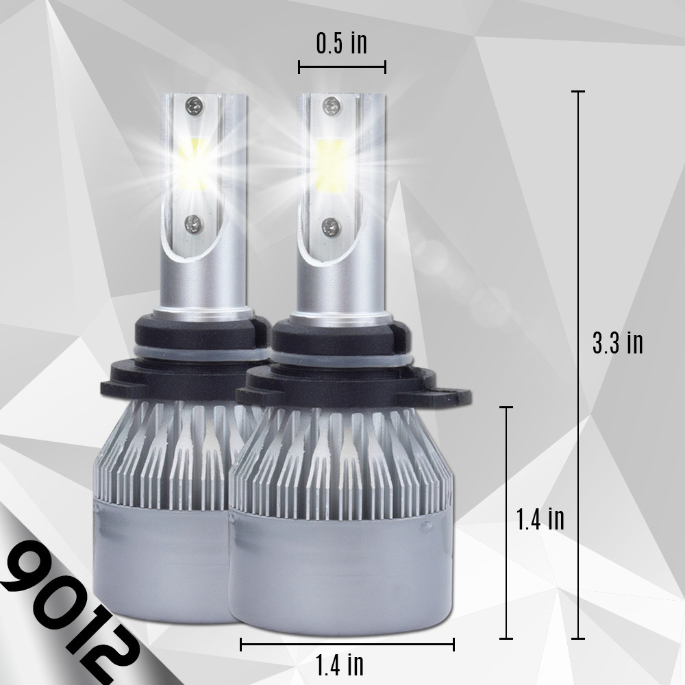 XENTEC LED HID Headlight Conversion kit 9012 6000K for 2013-2015 Dodge Dart