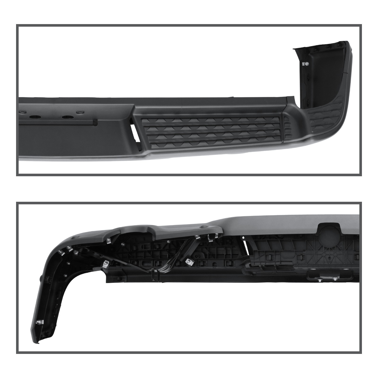 Painted Steel Rear Bumper Assembly For 2019 2020-2022 RAM 1500 W/Park & Dual