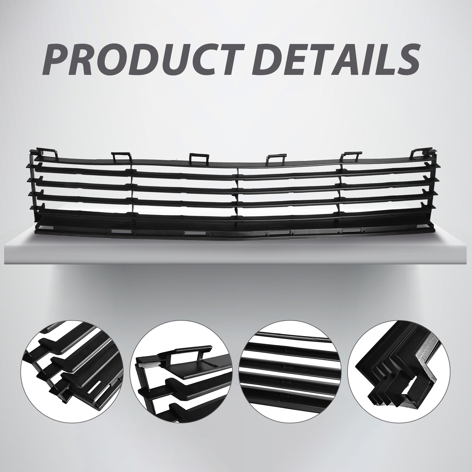 Matte Black Front Bumper Lower Grille For 2004-2008 2009 Toyota Prius TO1036112