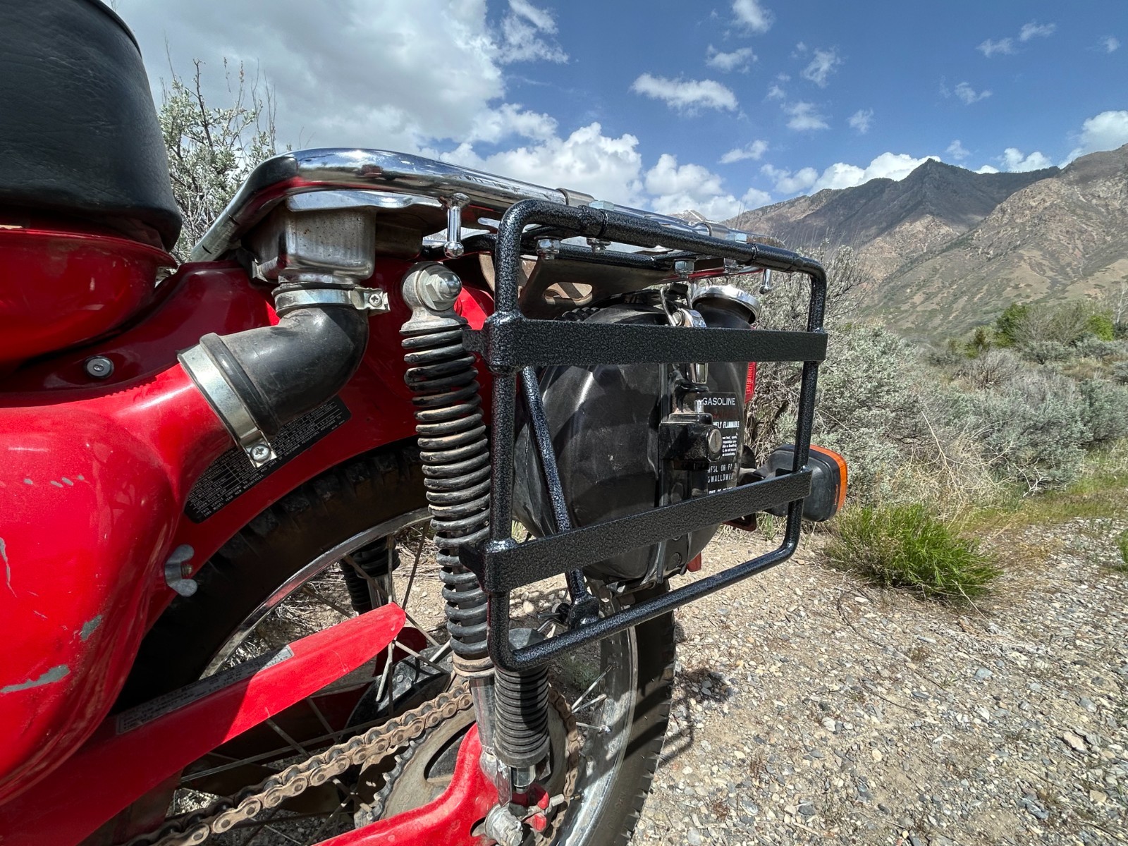 USA Made Saddlebag Racks for Honda CT90 CT110 Trail Bike – Easy, No Mod Install