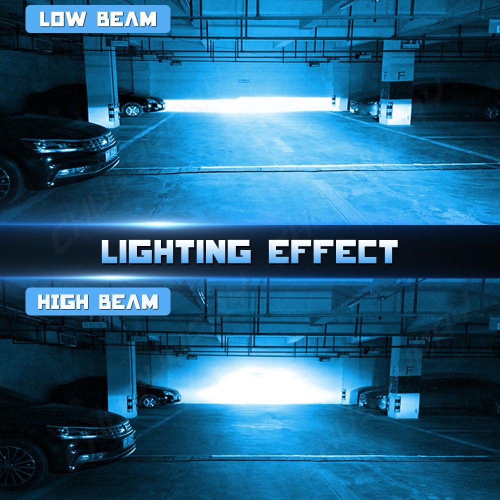 For Ram 1500 2011-2018 LED Headlight KIT Hi Lo Beam + Fog Light Bulbs 360000LM