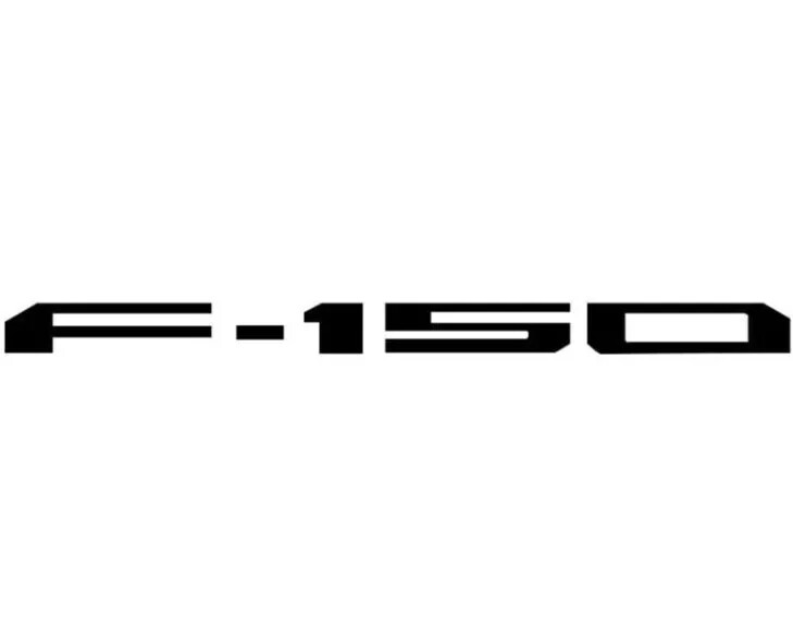 3D Raised Matte Black Tailgate Inserts Letters Emblems For F 2021-2024 Badge