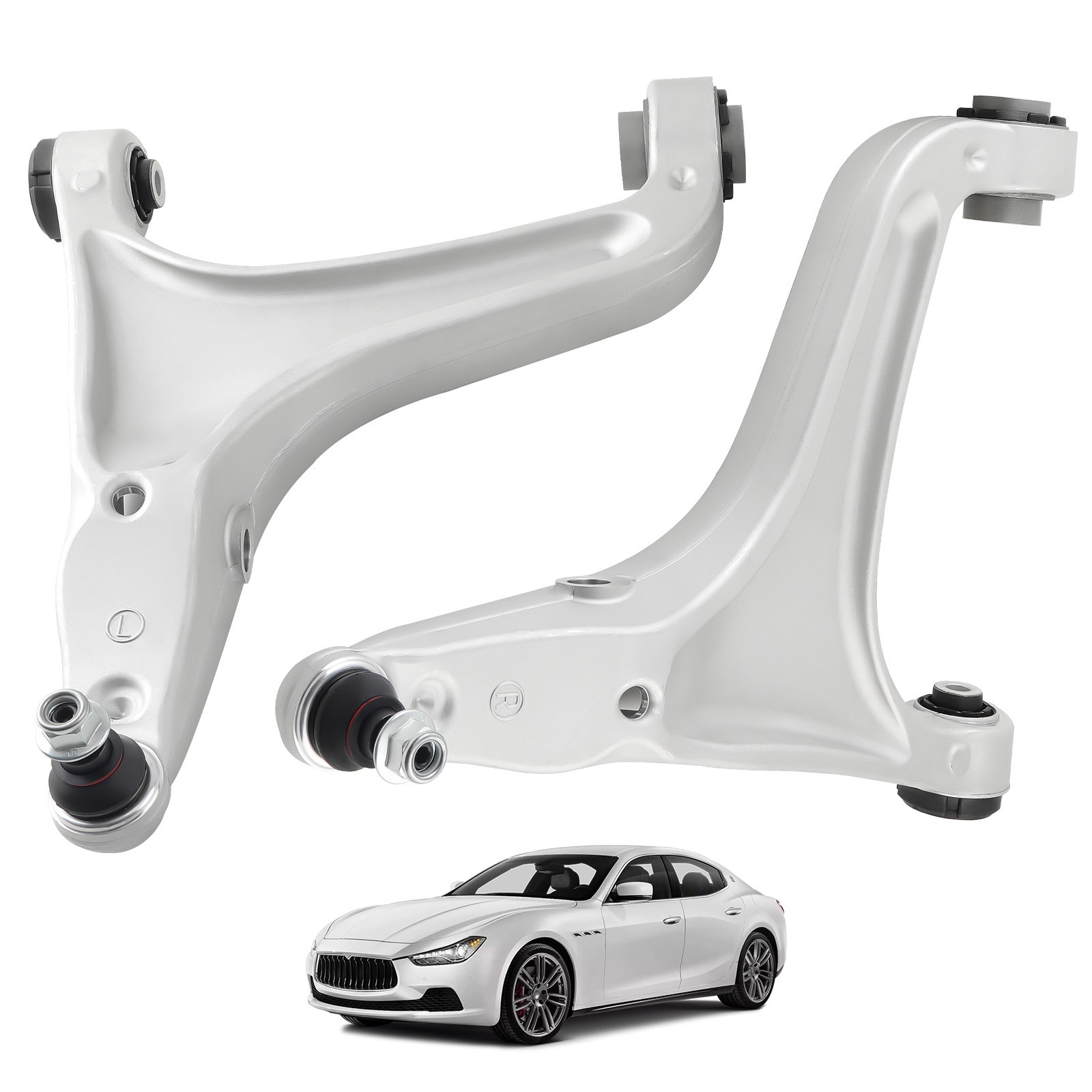 Front Lower Control Arms LH & RH For Maserati Ghibli Quattroporte M156 2014-2022