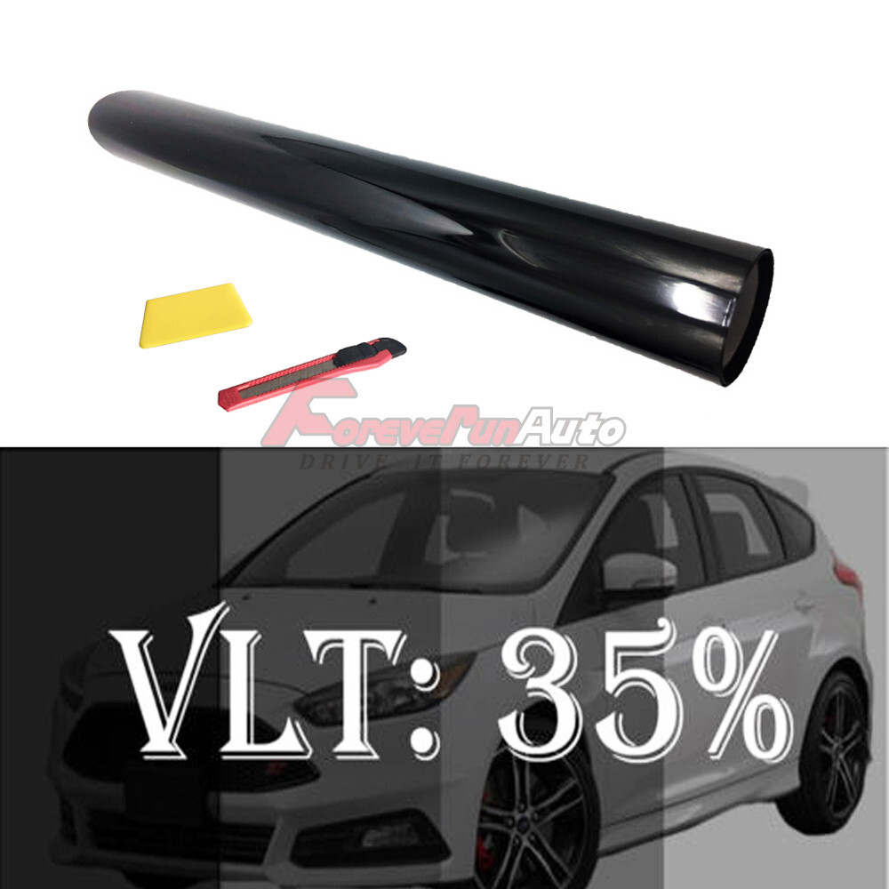 Uncut 20″x100′ FT Feet 35% VLT Shade 2Ply Window Tint Film Roll 35%