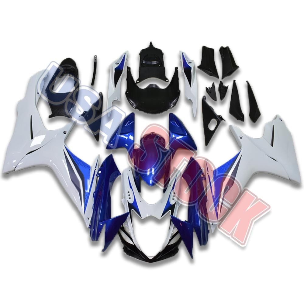 US Stock Injection Fairing ABS Blue White Fit for Suzuki 2011-2026 GSXR600/750