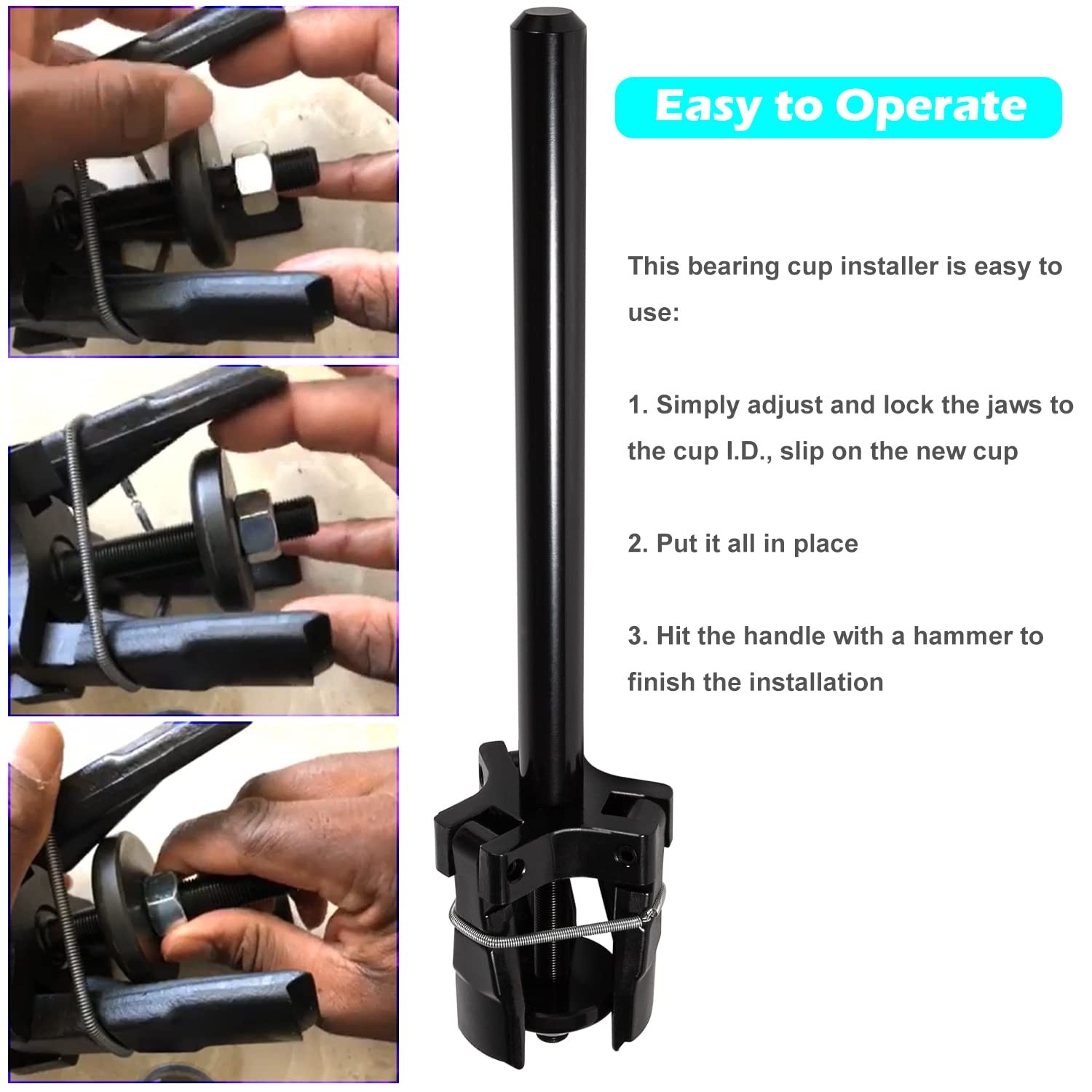 7180 Bearing Cup Remover & Installer for 3 5/8″ to 6 1/2″ 11000 to 50000lb Axles
