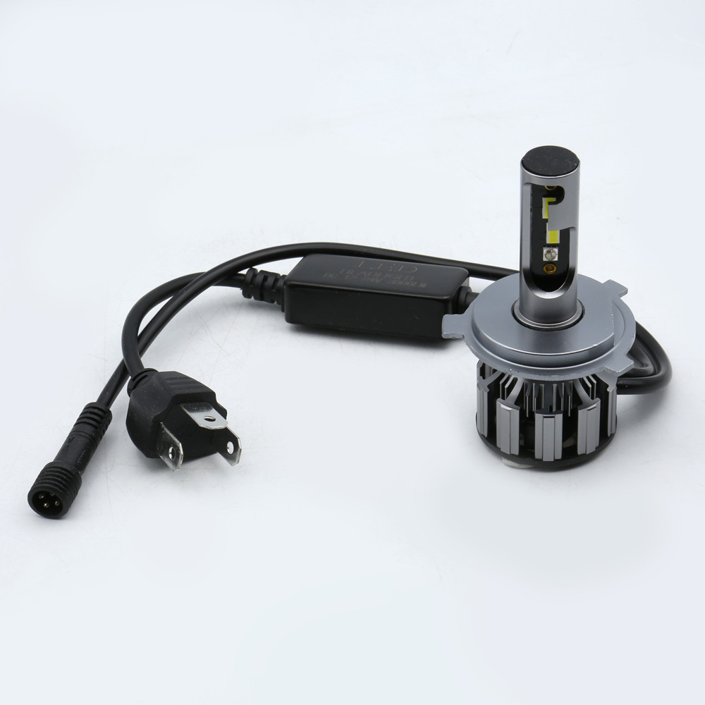 2pcs H4 9003 RGB LED Multicolor Headlight Bulbs High Low Beam Phone Control