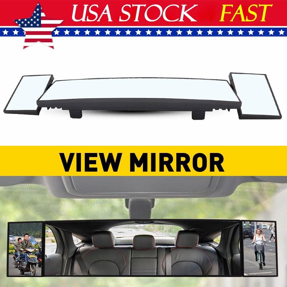 39cm Extendable Car Interior Rear View Mirror Rearview Wide Angle Windshield EAC