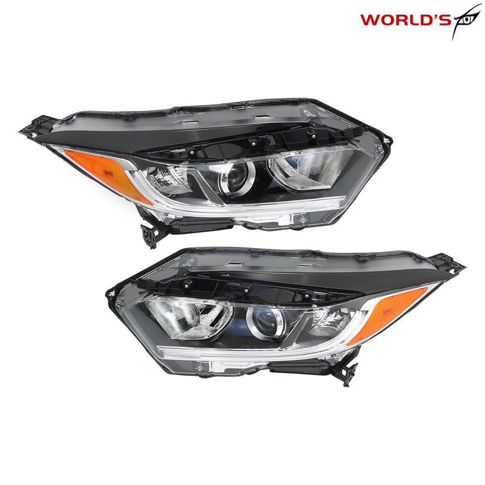 Headlights Halogen w/LED DRL Pair LH+RH For Honda HRV HR-V 2019 2021 Replacement