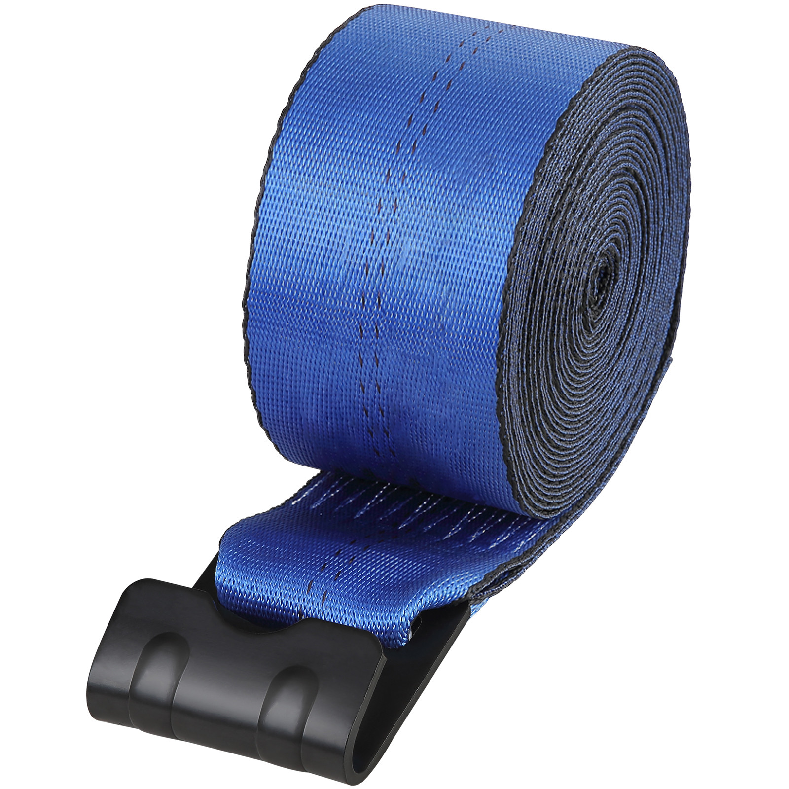10 Pack Truck Straps 4″ x 30′ Winch Straps w/Flat Hook for Towing Blue 18000 lbs