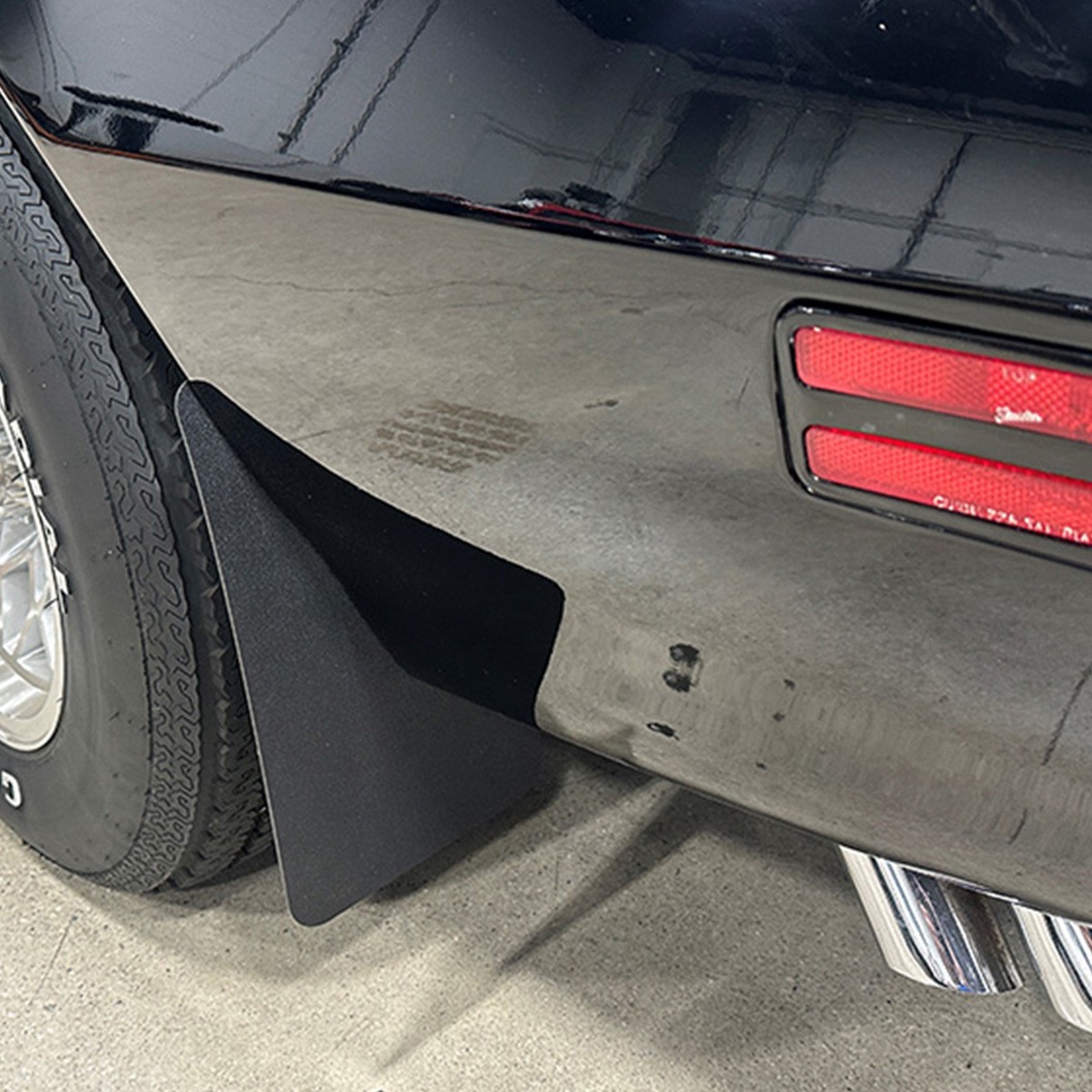 Mud Flap Guard Mudflap Splash Black ABS Plastic 1970-81 Firebird Camaro 4pc