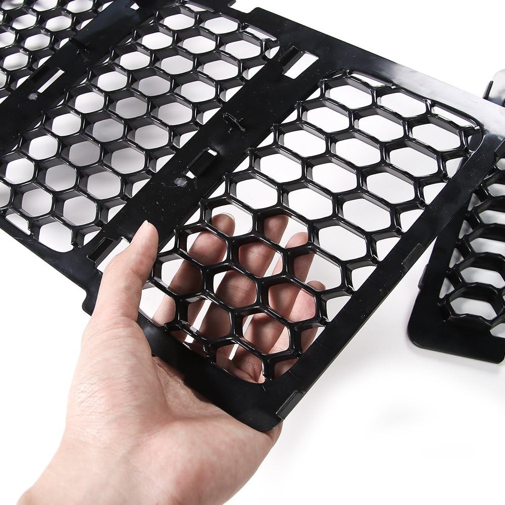 For Jeep Grand Cherokee 2014-2016Black Mesh Grille Insert Kit Front Grill Cover