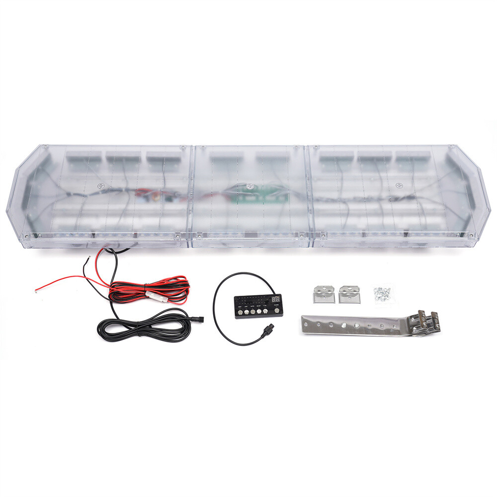 48″ 88 LED Strobe Light Bar Amber Emergency Warn Beacon Tow Truck Response 12V