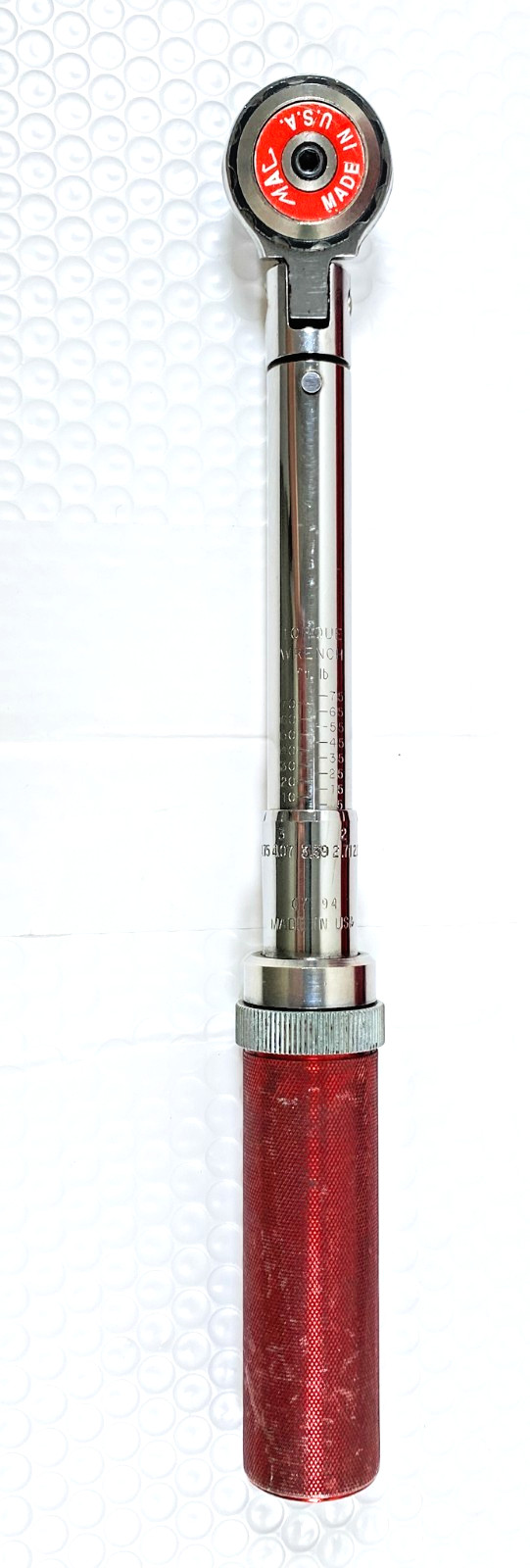 MAC Tools TWF675 3/8″ Drive Click Style Flex-Head Torque Wrench, 5-75 Ft Lb. USA