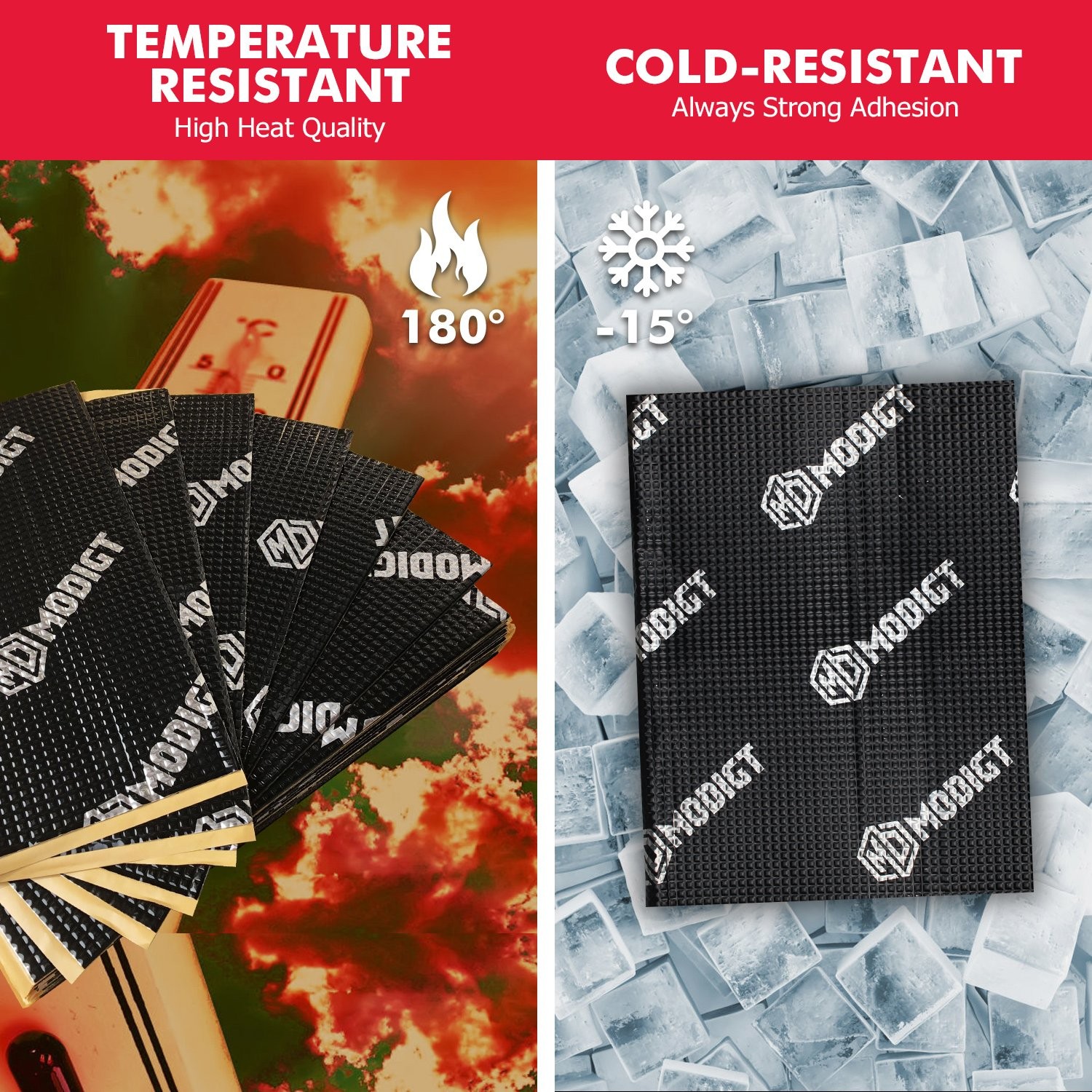 Self-Adhesive Heat Shield Car Sound Proofing Deadening Butyl Insulation Mat