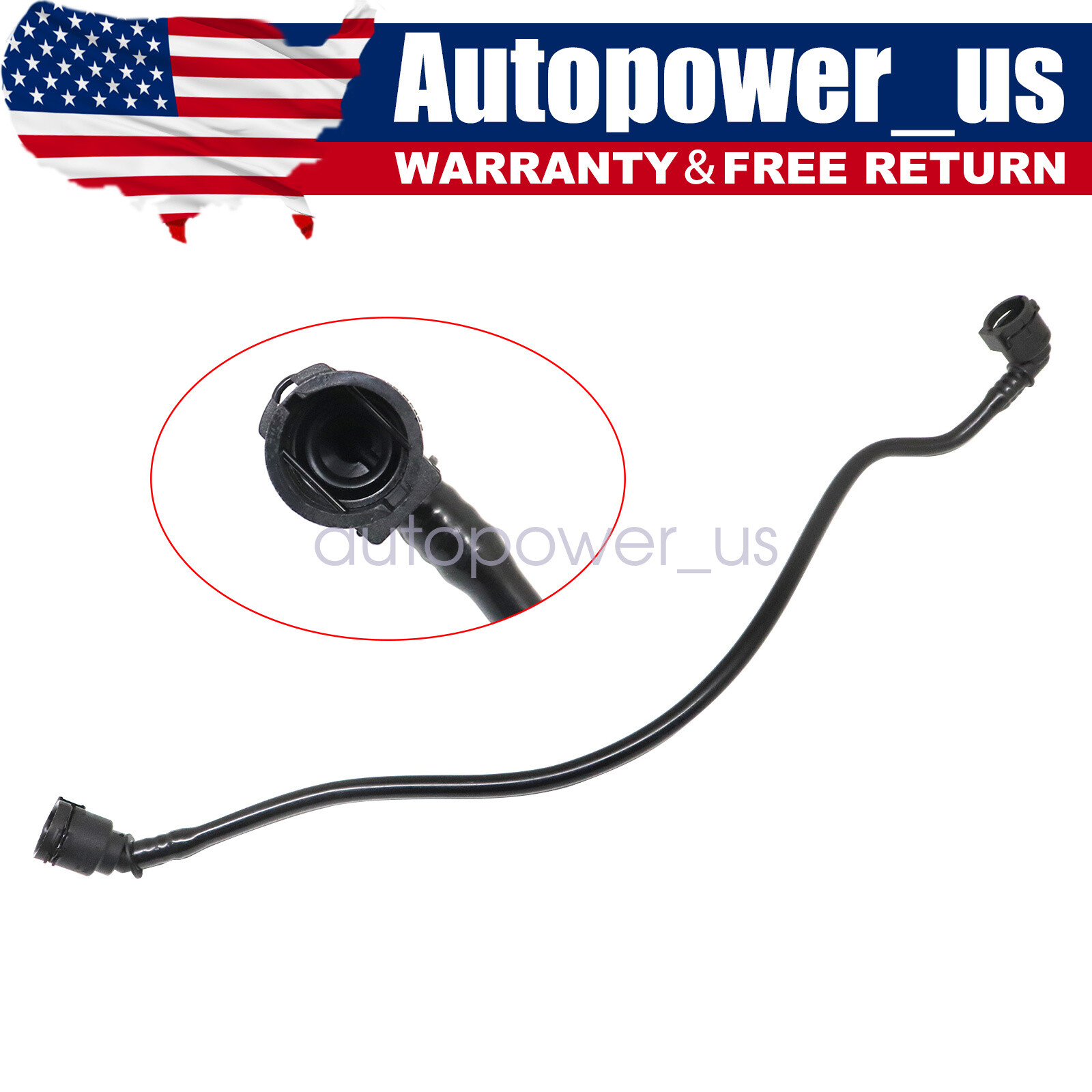 Engine Coolant Over Flow Hose For 2011-2017 BMW X3 X4 L4 L6 17128651298