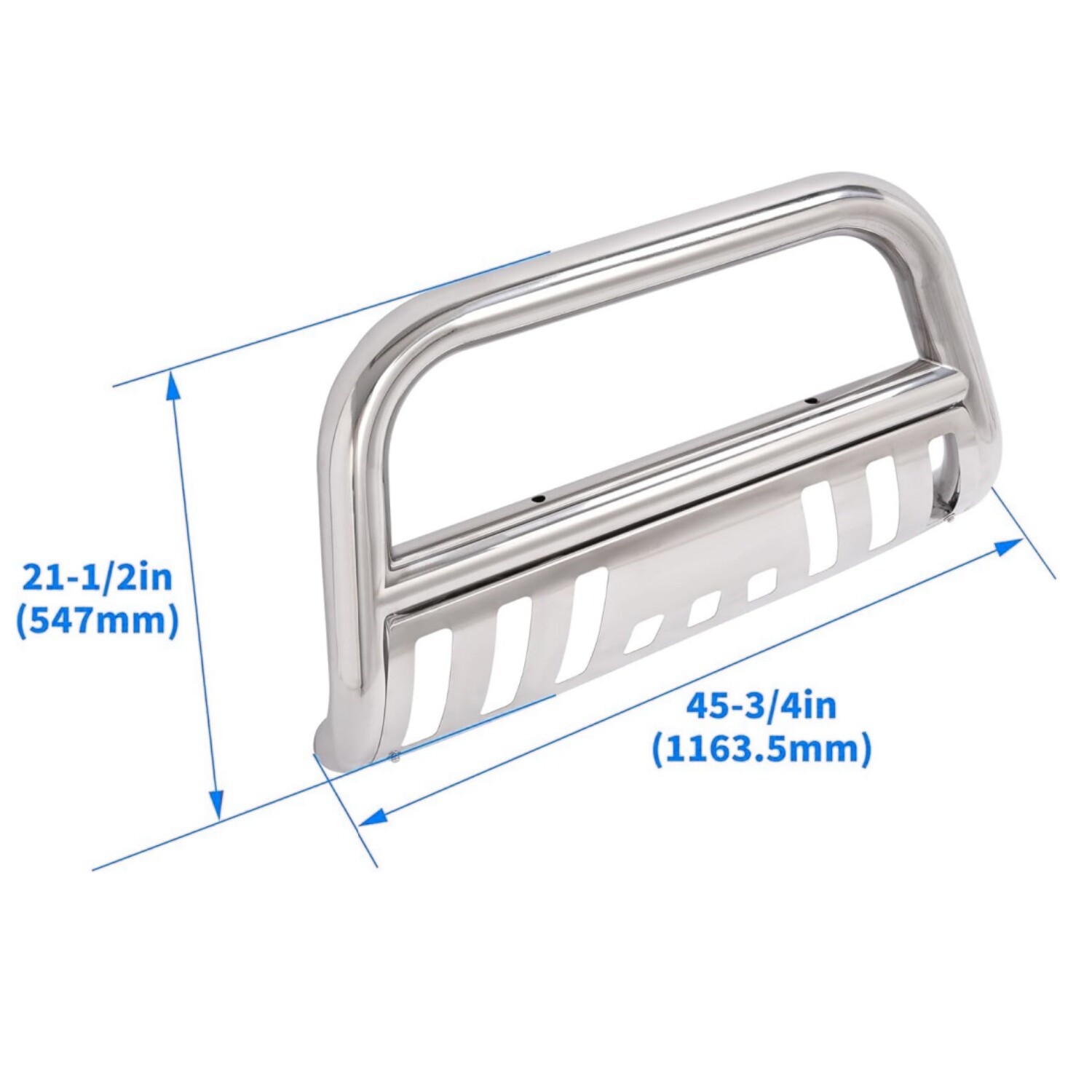 3″ Bull Bar Push Bumper Grille Guard for 2007-2021 2022 Toyota Tundra Sequoia