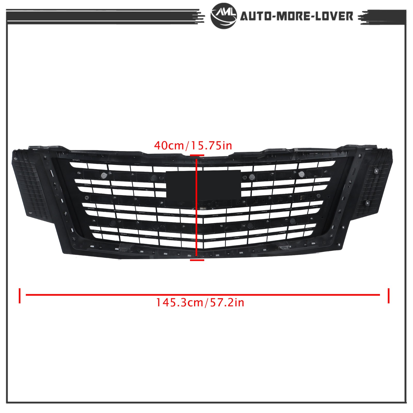 Painted Bumper Front Side Grille Without Camera Hole For Cadillac Escalade 15-20