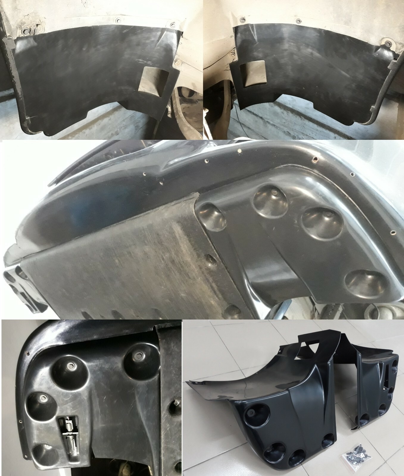 FENDER LINER BMW E39 M5 L+R FRONT M5 BUMPER SPLASH PANEL LINER TRIM FENDER