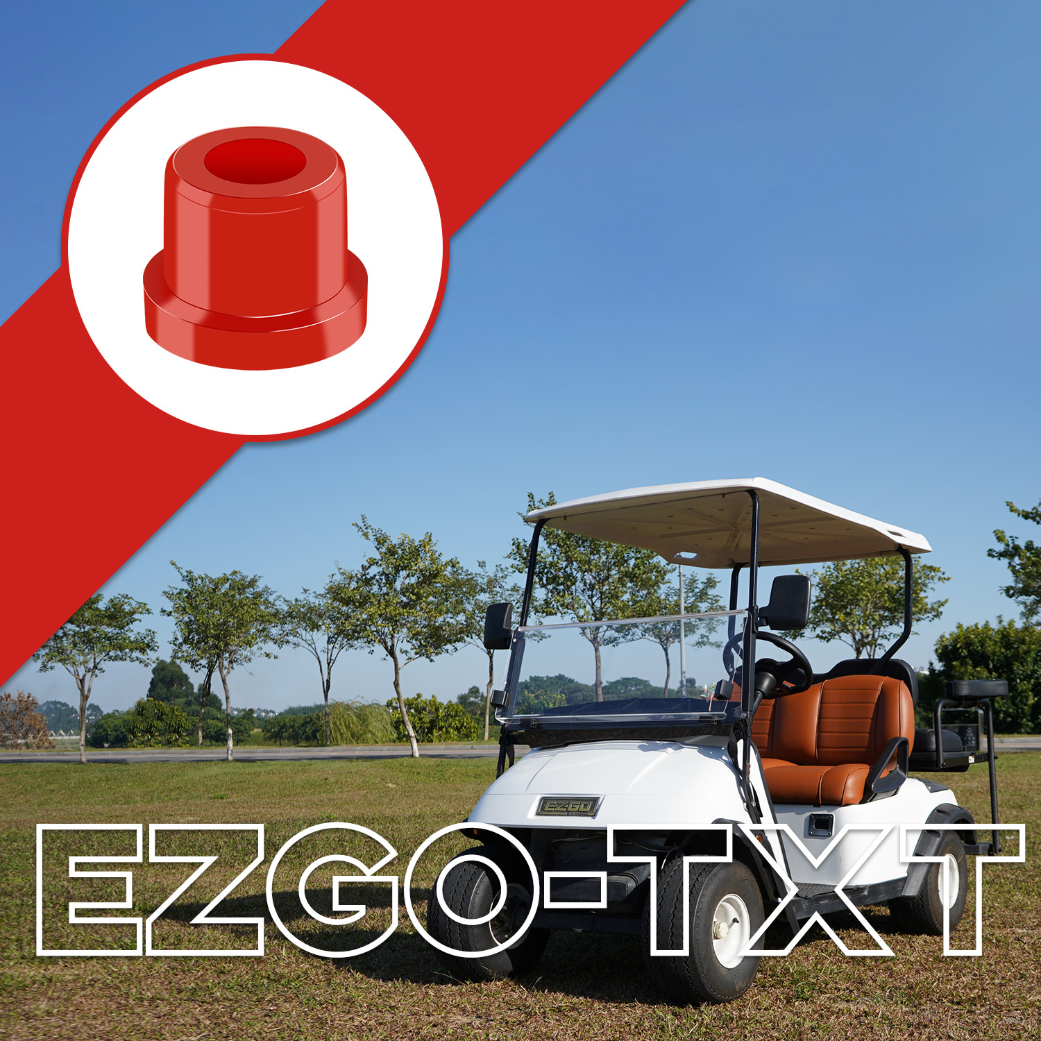 6 Sets EZGO TXT Rear Leaf Spring Bushing Kit 1994 up Gas/Electric Golf Cart Part