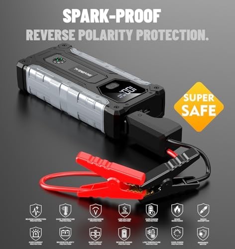 WOLFBOX Jump Starter , 4000A Portable Car Battery Booster