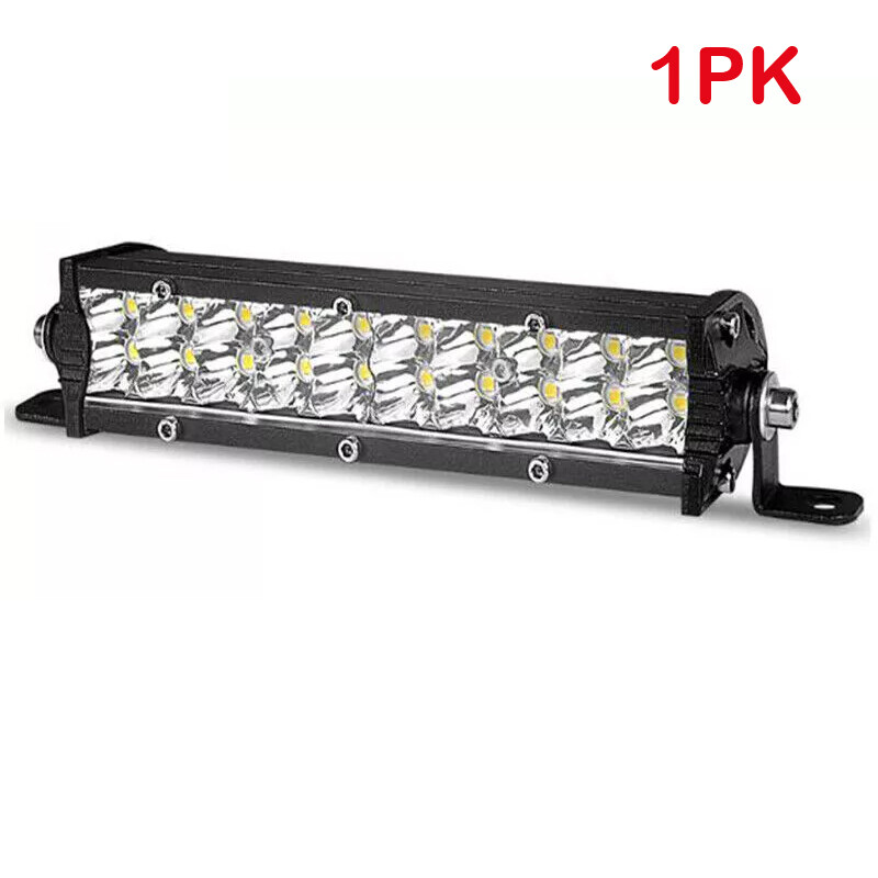 7″ LED Work Light Bar Flood Spot Fog Lamp Offroad Driving Truck Golft Cart 1-4PK