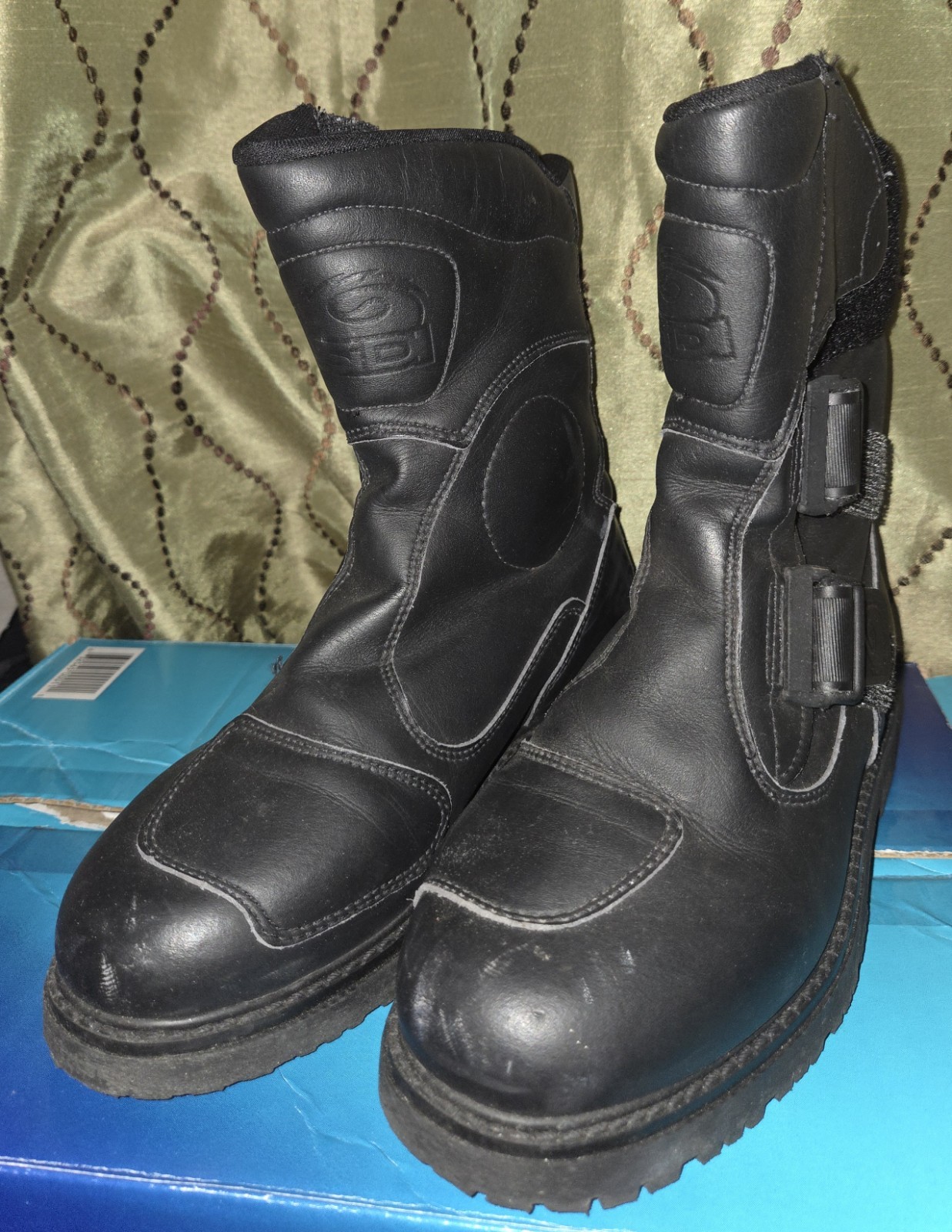 Sidi Women’s Black Leather Motorcycle Touring Boots Size EU 38 US 5.5