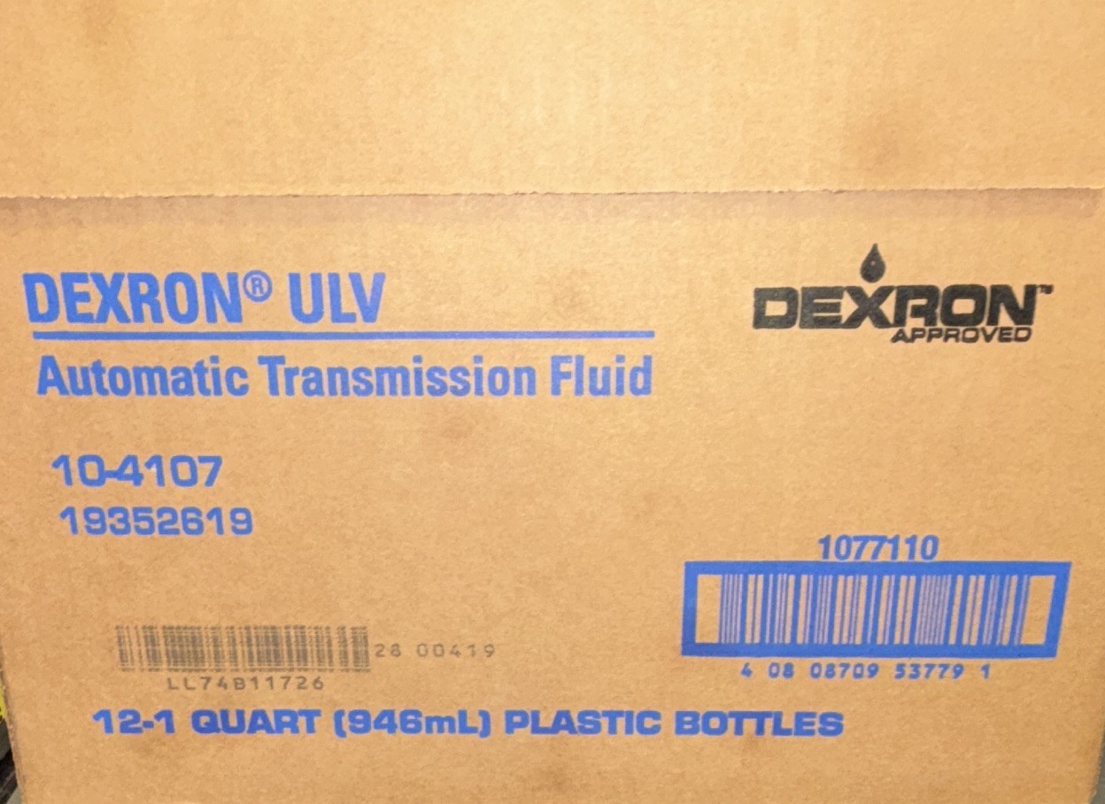 Acdelco Dexron ULV 10-4107 12qts Sealed Case Brand New