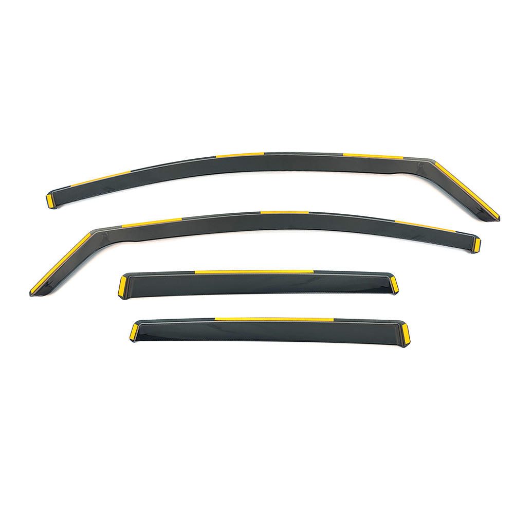 In-channel Window Visor Rain Guard Vent Deflector For Golf GTI MK7 2015-2019