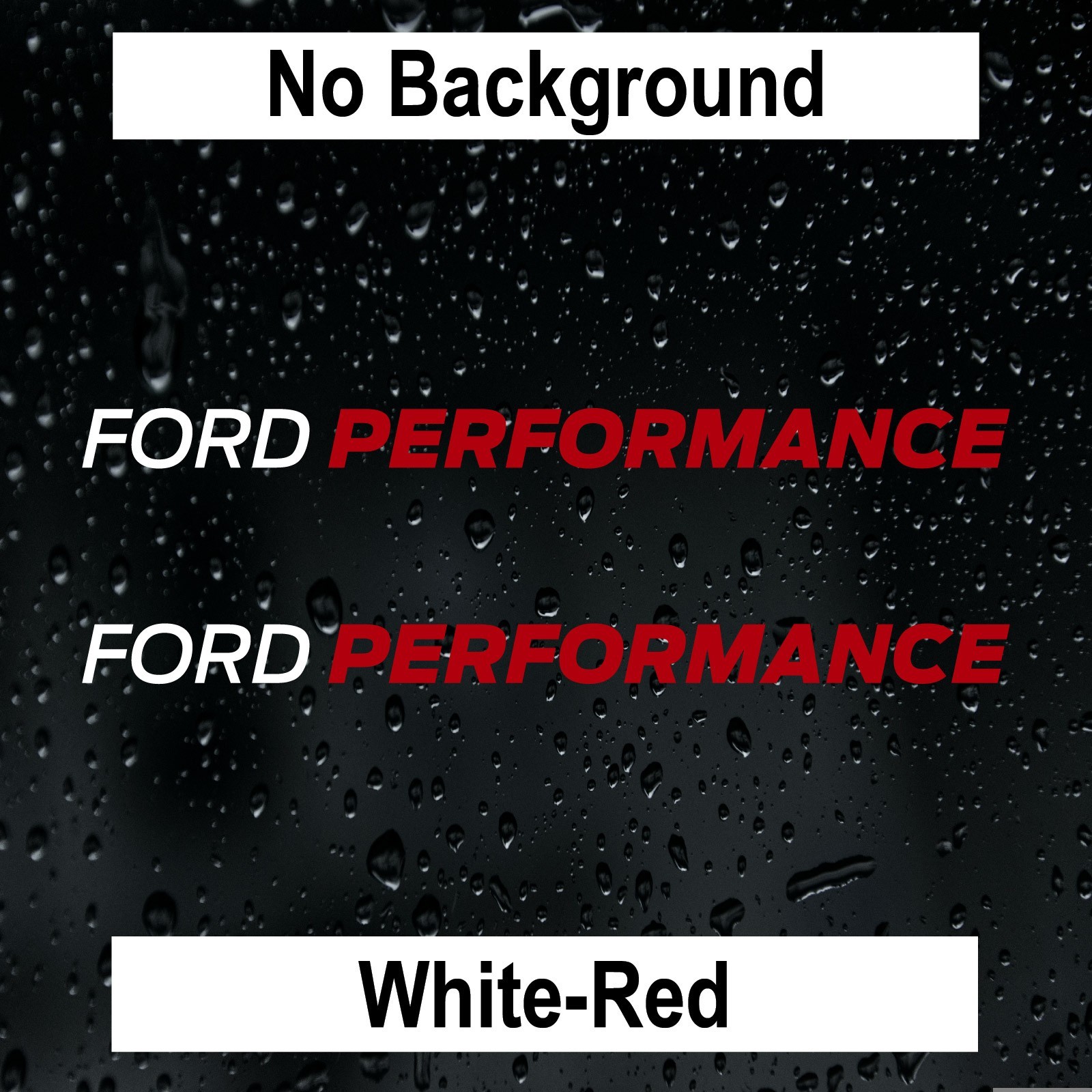 2pcs FORD PERFORMANCE Decal Vinyl Stickers for Ford Mustang