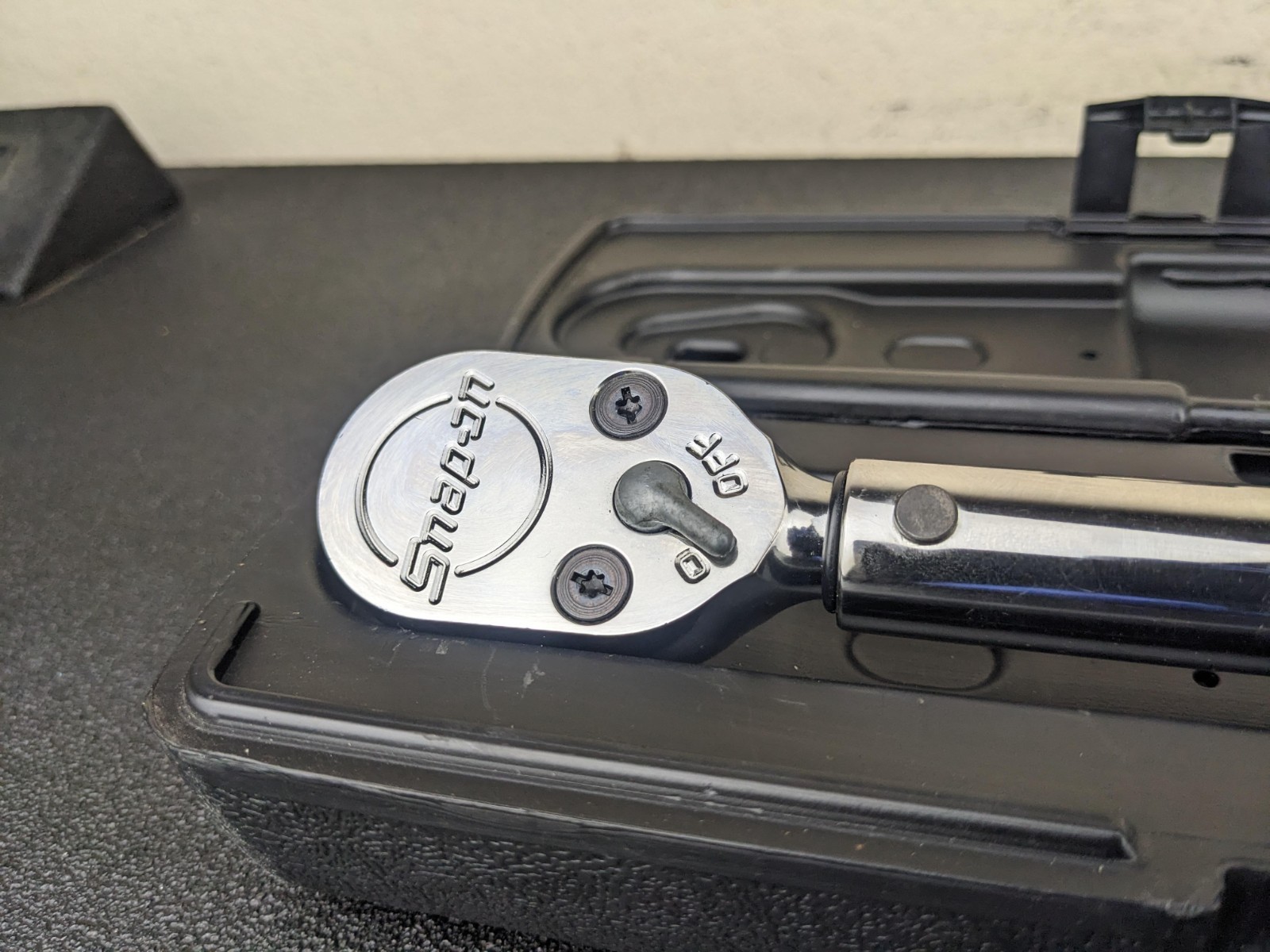 #bo124 Snap On QD3R250A 1/2″ Drive Adjustable Click Torque Wrench 50-250Ft Lbs
