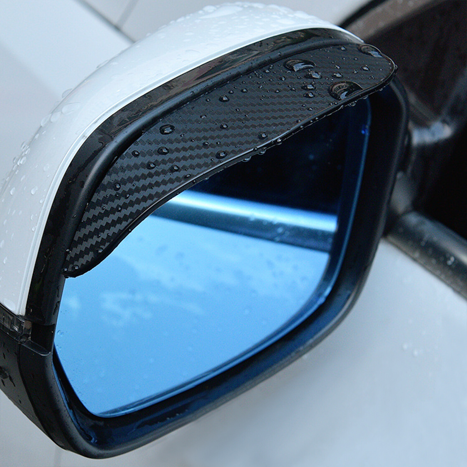 2PCS Car Rear View Side Mirror Rain Board Eyebrow Guard Sun Visor Accessories