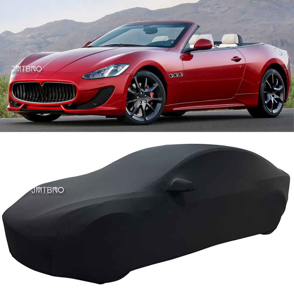 Indoor Stain Stretch Car Cover Dust Proof Protector For Maserati Gran Cabrio US