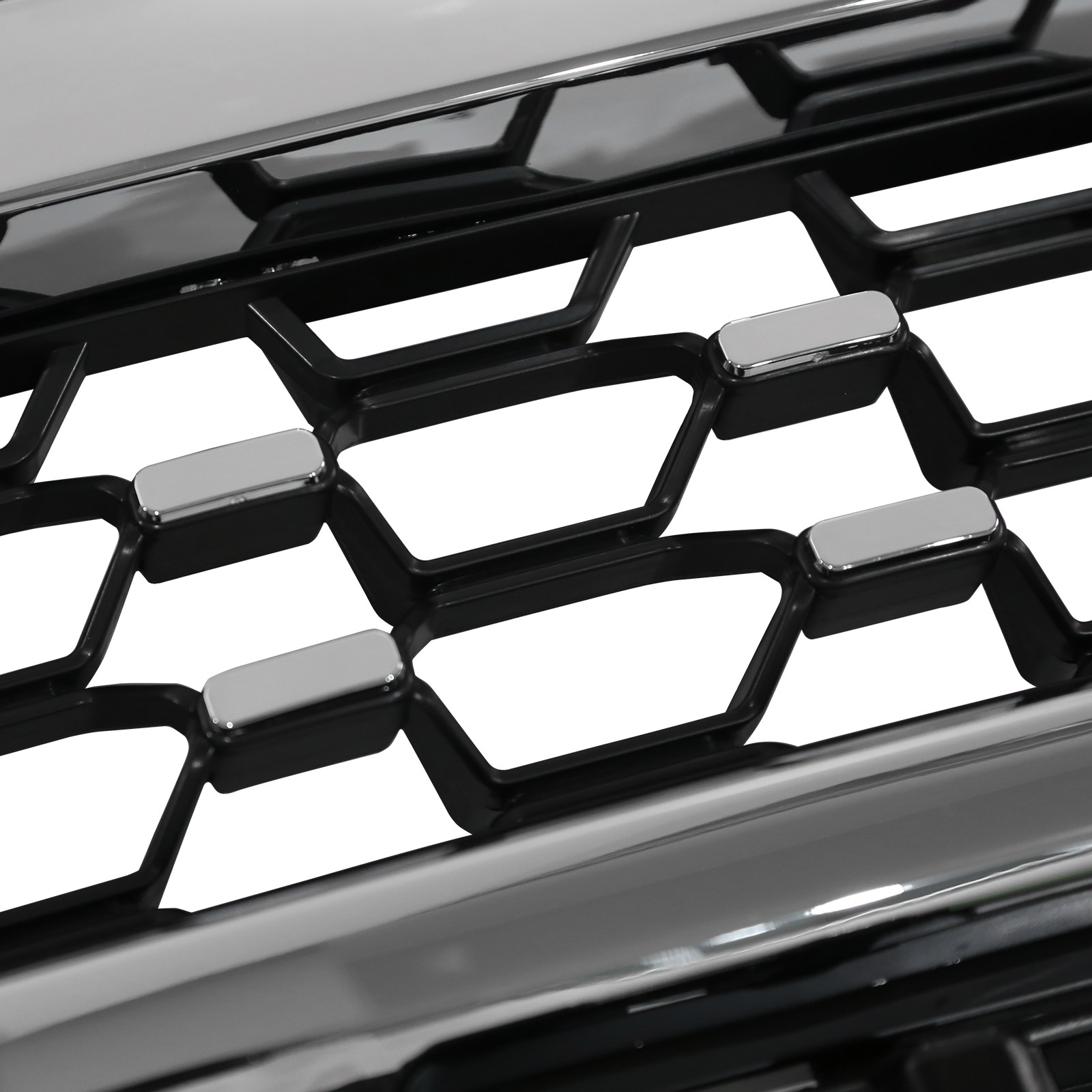 Front Upper Grille Grill Chrome Platinum For Ford F-150 2021 2022 2023 FO1200678