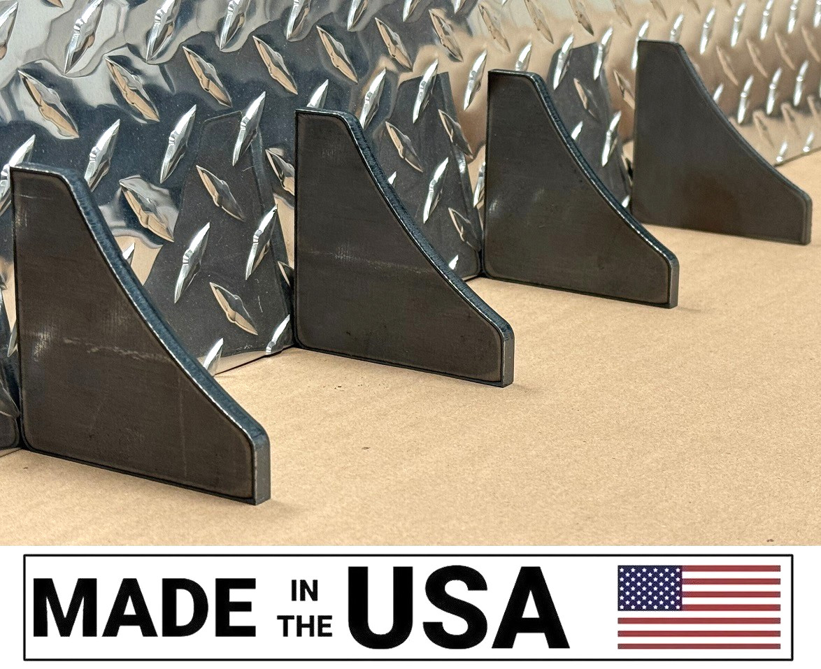 [SR] Steel 3″ x 1/4″ Universal Weld-on Blank Gusset DIY Metal Fabrication Qty 4