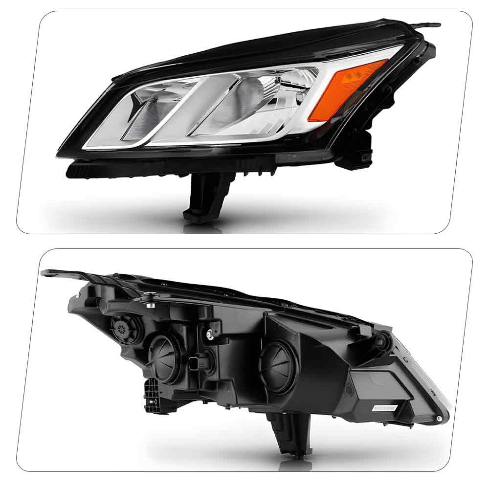 For 2013-2017 Chevy Traverse Halogen Type Headlights W/Bulb Pair Left+Right
