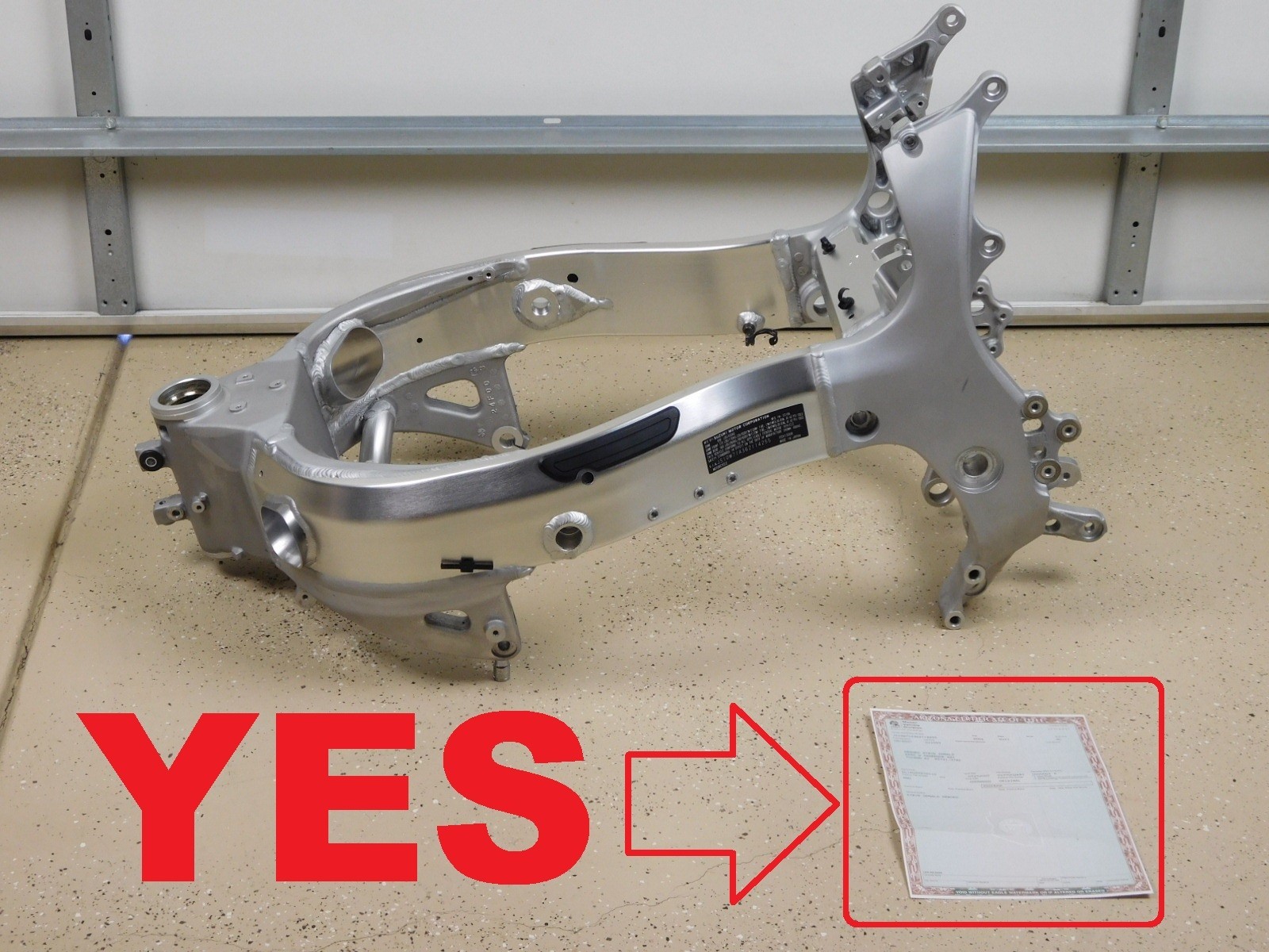 Main Frame ~ STRAIGHT Chassis! GOOD 2 GO! YES EZ Reg 99-07 Hayabusa GSX1300 Busa