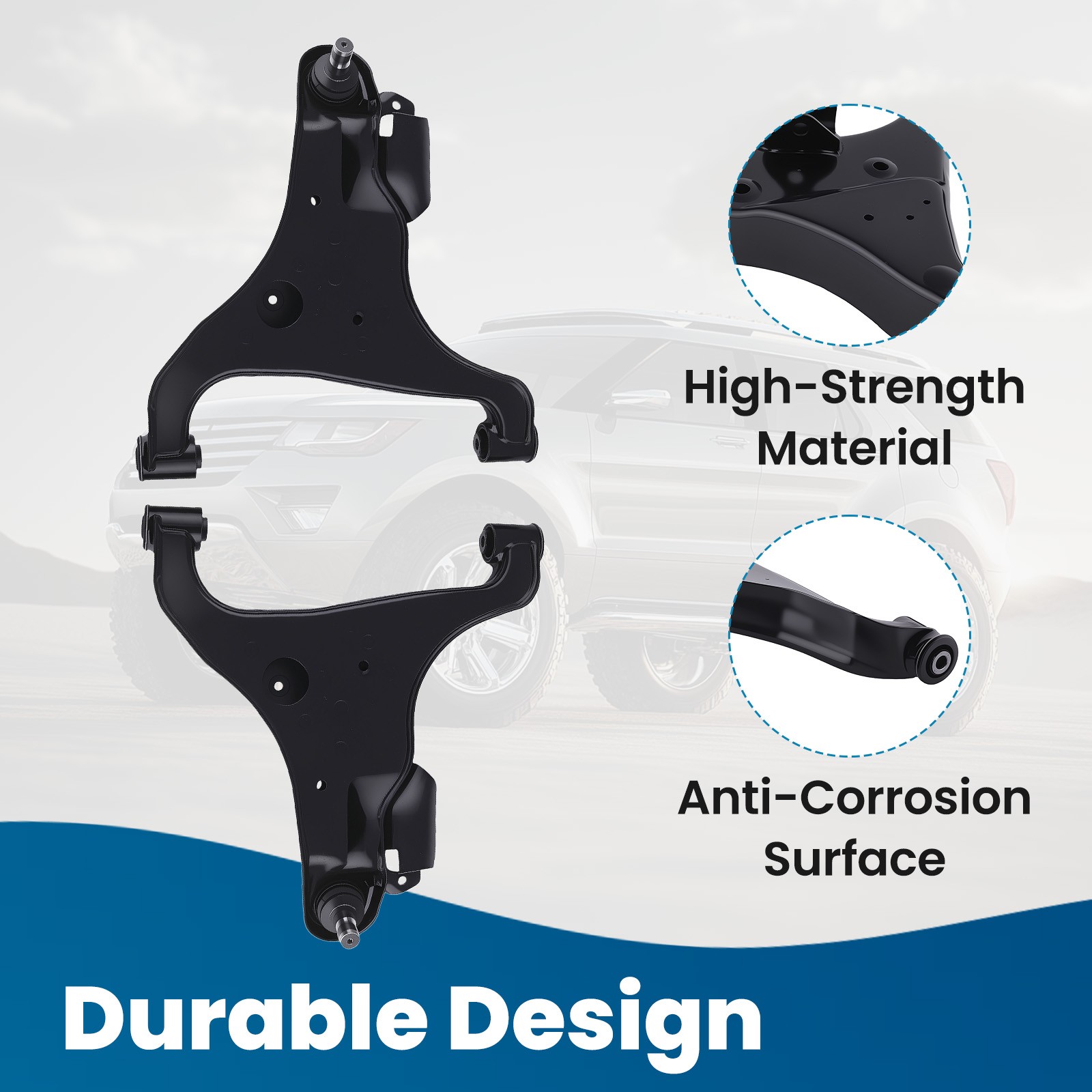 2x Front Lower Control Arms w/Ball Joints for Nissan Armada Titan Infiniti QX56