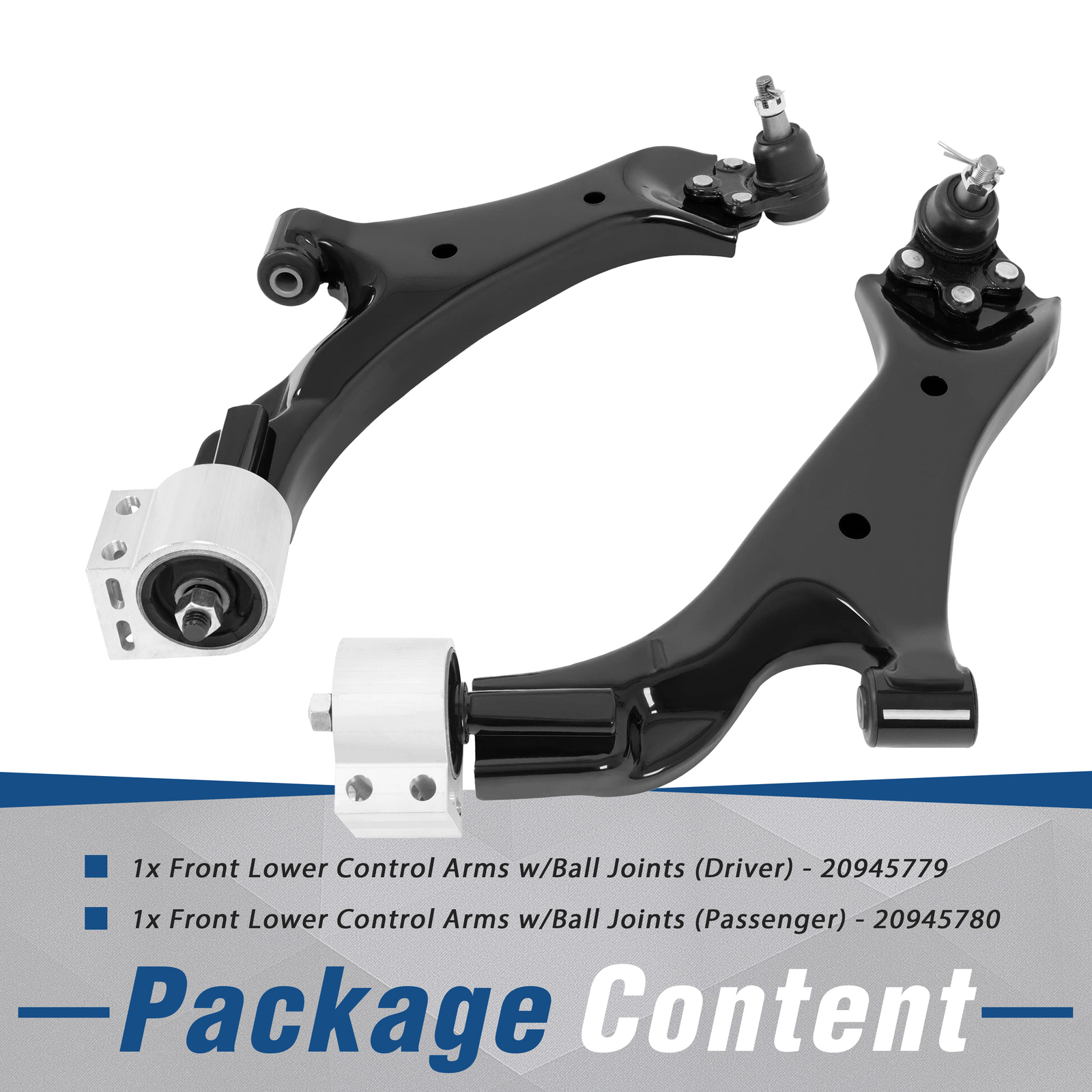 Front Lower Control Arms for Chevy Equinox GMC Terrain 2.4L/3.0L/3.6L 2010-2017