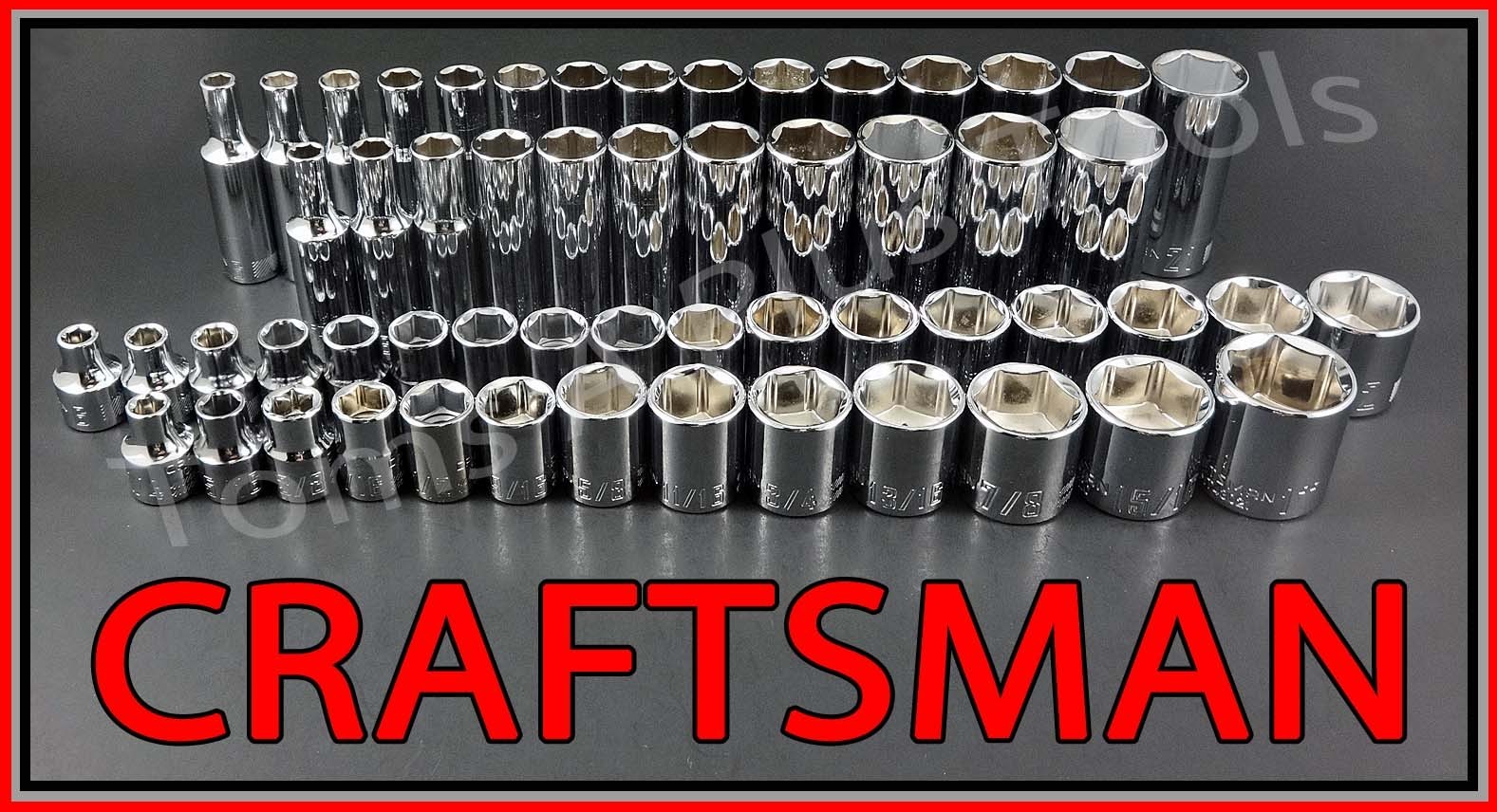 CRAFTSMAN TOOLS 136pc 1/4 3/8 1/2 Short Deep SAE METRIC MM Ratchet Socket Set