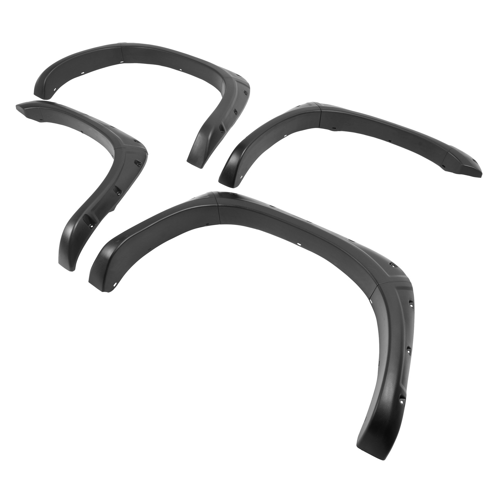 Front Rear Pocket Rivet Fender Flare Set For 02-08 Ram 1500 03-09 Ram 2500/3500